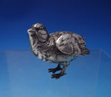 Buccellati Italian Sterling Silver Figurine Bird / Chick Pair 2 ozt. TW (#5073)