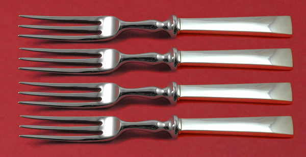Continental by International Sterling Silver Fruit Fork Set 4-Piece Custom 6"