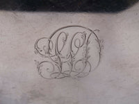 English Sterling Silver Round Salver Tray Georgian c1805 8 7/8" Antique (#3594)