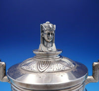 Egyptian Revival by Wendt Sterling Silver Sugar Bowl Pharaoh Finial #213 (#3875)