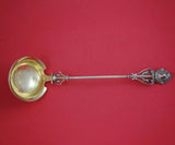 Medallion by Unknown Sterling Silver Soup Ladle Gold Washed with 3-D Maiden 15"