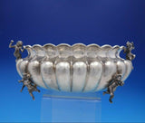 Italian 800 Silver Vintage Pasta Bowl with Cherubs and Pan Nouveau (#4292)