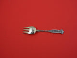 Dresden by Whiting Sterling Silver Beef Fork gold wash 5 7/8"