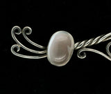 George Shiebler Sterling Pin with Moonstone #1773 (#J5429)