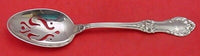 Wild Rose by International Sterling Silver Serving Spoon Fancy Pierced 8 1/4"