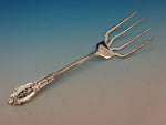 Rose Point by Wallace Sterling Silver BBQ Serving Fork 7 1/2" Custom Made