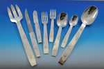 William Spratling Mexico Silver Disk Sterling Flatware Set 8 pieces Modern Rare