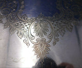 Edward and Sons English Silverplate Tea Tray Griffin Handles #358908 (#6067)