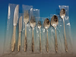 Awakening by Towle Sterling Silver Flatware Set Service 105 Pcs Mid-Century Mod