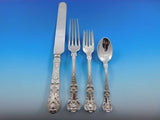 English King by Tiffany & Co. Sterling Silver Flatware Set Service 62 Pcs Dinner