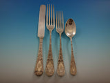 Antique Chased by Gorham Sterling Silver Flatware Set for 16 Service 112 pcs
