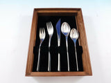 Vision by International Sterling Silver Flatware Service for 12 Set 62 pcs Mod