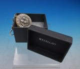 Buccellati Italian Italy Sterling Silver Key Ring Angels Gold Accent New (#4537)