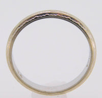 14k White Gold Etched Band 2.9mm Wide (#J3911)