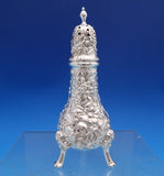 Repousse by Kirk Sterling Silver Salt Pepper Shaker Set 2pc Footed #58 (#7498)