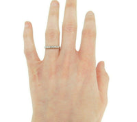 Vintage Platinum Genuine Natural Diamond Ring Band (#J4686)