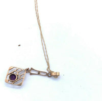 10K Yellow Gold Victorian Lavaliere Pendant (#J4969)