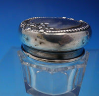 Lancaster by Gorham Sterling Silver and Glass Dresser Jar 1 1/2" (#4724)