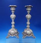 Empire by Henniger and Co Silverplate Candlestick Pair 12" x 5" (#6847-2)