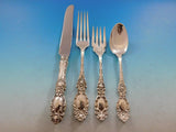 Lucerne by Wallace Sterling Silver Flatware Set Service 47 Pieces R Monogram