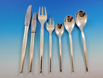 Tulip by Michelsen Sterling Silver Flatware Set 12 Dinner Service 89 Pcs