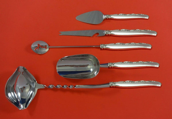 Flower Lane by Oneida Sterling Silver Cocktail Party Bar Serving Set 5pc Custom