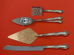 Wild Rose by International Sterling Silver Dessert Serving Set 4pc Custom Made