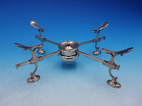 Georgian English Sterling Silver Adjustable Warming Stand with Burner (#4204)