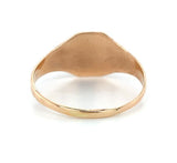 Small Antique 10k Yellow Gold Signet Ring with Engraved "RW" Monogram (#J6086)