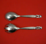 Acorn by Georg Jensen Sterling Silver Relish Set 2pc 6" Antique Silverware