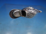 Portuguese Sterling Silver Spice Box Model of Bird with Hinged Base (#6655)