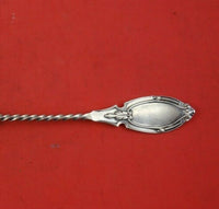 Coin Silver Preserve Spoon Gold Washed Shell Bowl 7 1/4" Serving Heirloom