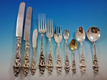 Les Six Fleurs by R&B Sterling Silver Flatware Set 12 Service 125 Pcs Dinner