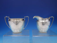 Beaded by Goodnow & Jenks Sterling Silver Tea Set 3 Piece (#6128) Boston