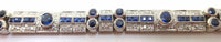 18k Gold Bracelet with 5.31ct Blue Genuine Sapphires & 1.93ct Diamonds #J3528