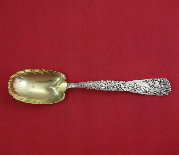 Vine by Tiffany and Co Sterling Silver Berry Spoon GW Leaf Shape w/Grapes 8 3/4"