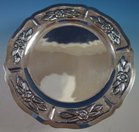 Aztec Rose by Maciel Mexican Sterling Silver Charger Plate 11" 17.7 ozt. (#1758)