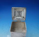Woolley Sterling Silver Tea Caddy Arts and Crafts Style #33 3" x 3 1/4" (#5818)