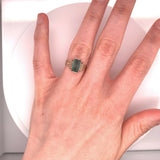 10k Rose Gold Victorian Ring 1.56ct Green Genuine Natural Tourmaline (#J4834)