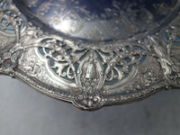 Dominick and Haff Sterling Silver Charger Plate Ornate Pierced 11 1/4"  (#6193)