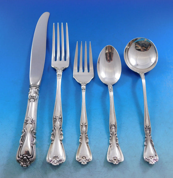 Victoria New by Watson Wallace Sterling Silver Flatware Set Service 62 pieces