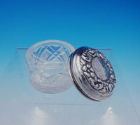 Hamilton and Diesinger Sterling Silver Dresser Jar with Glass Floral (#3369)
