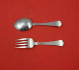 Antique by Wallace Sterling Silver Baby Set 2-Piece Original 4 1/4" Child