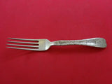Lap Over Edge Acid Etched by Tiffany Sterling Silver Regular Fork w/ Pomegranate