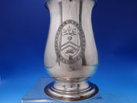 Hester Bateman English Georgian Sterling Silver Mug w/ Crest Applied Heart #7162