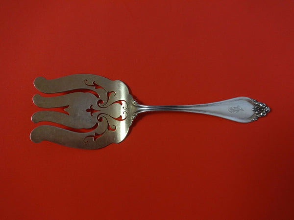 La Perle by Reed & Barton Sterling Silver Asparagus Fork Gold Washed Pcd 9 1/4"