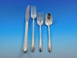 Wild Flower by Royal Crest Sterling Silver Flatware Set Service 59 Pcs Grille