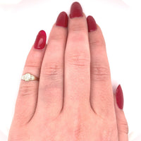 10k Yellow Gold Child's Signet Ring Scrolly "L" Monogram Jewelry (#J5771)