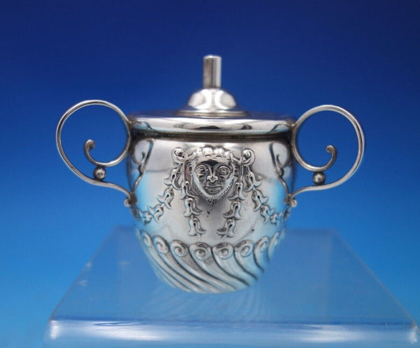 Gorham Sterling Silver Lighter / Cigar Table Lighter with Masks #3638 (#6854-2)