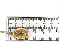 10k Yellow Gold Vintage Locket Engraved with Flowers (#J5408)